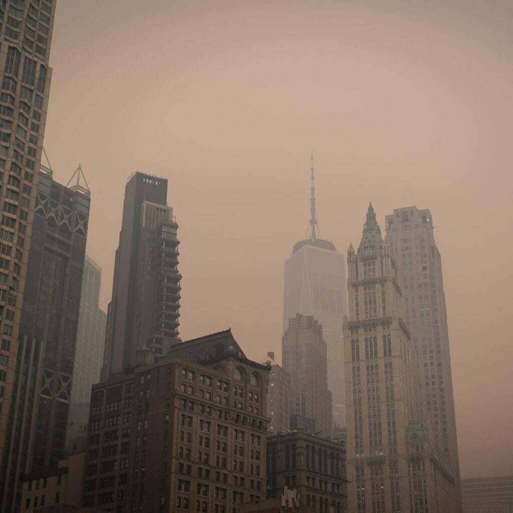 Multiple Air Quality Code Reds Issued as Canadian Wildfires Affect Northeast US