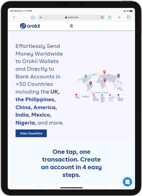Money Transfer with Orokii - US, Nigeria, China... Convenient free wallet-to-wallet transfers, and Instant Transfer