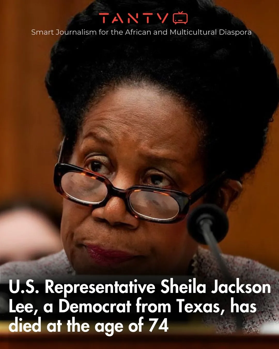 U.S. Representative Sheila Jackson Lee, a Democrat from Texas, has died