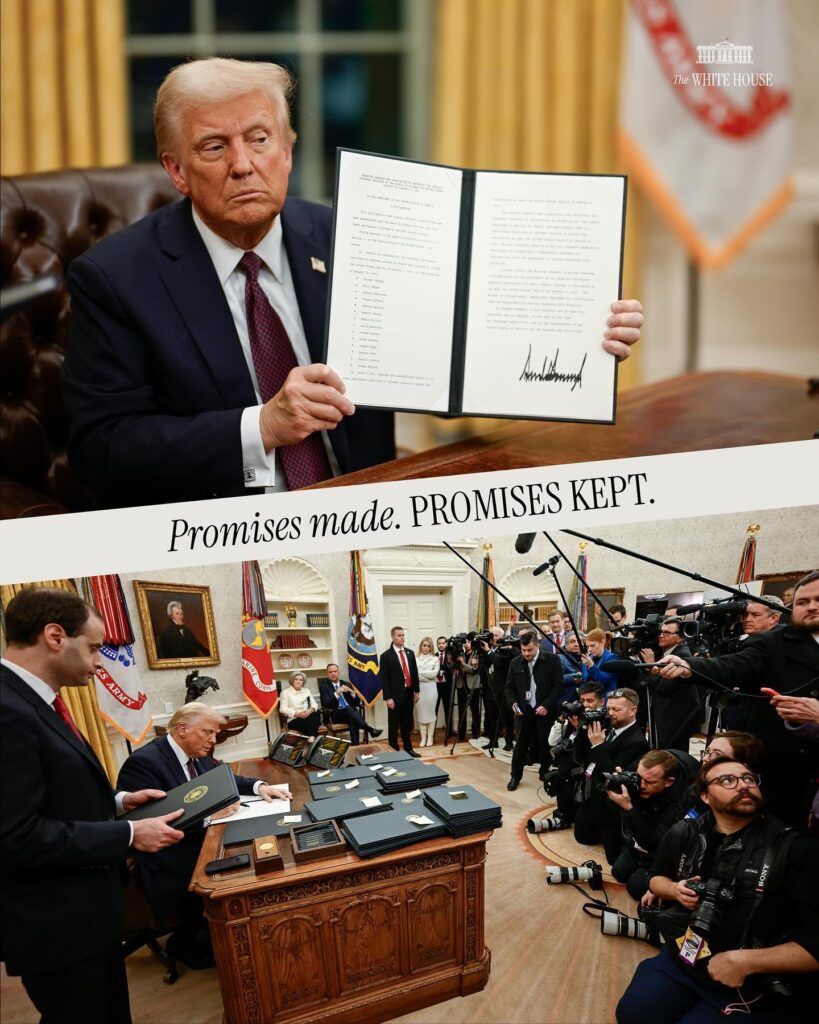 Trump signs executive orders